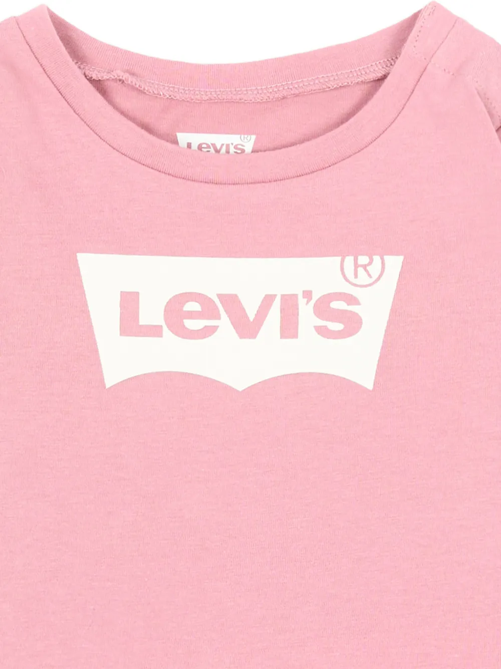 Levi's Kids logo-print long-sleeve T-shirt Roze