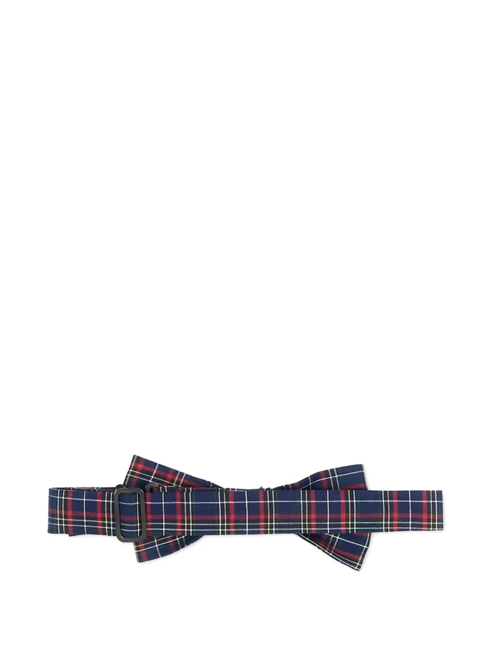 Sergio Carignani tartan-print bow tie Blauw