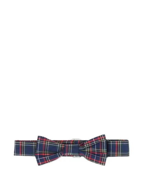 Sergio Carignani tartan-print bow tie