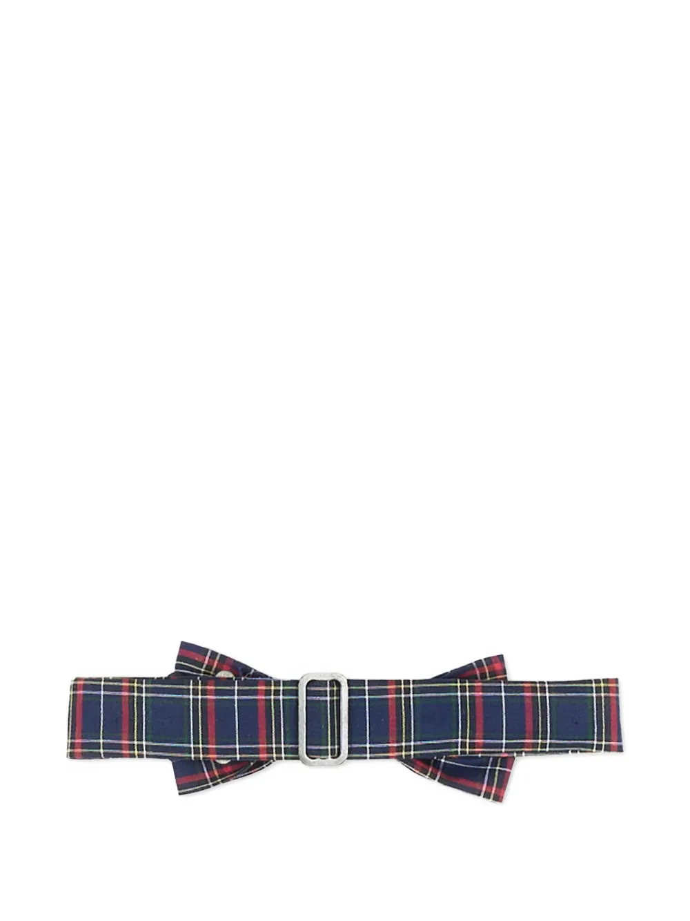Sergio Carignani tartan-print bow tie Blauw