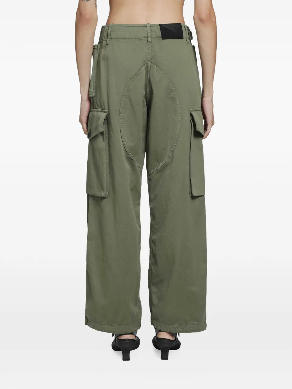 LOEWE cotton cargo trousers Groen