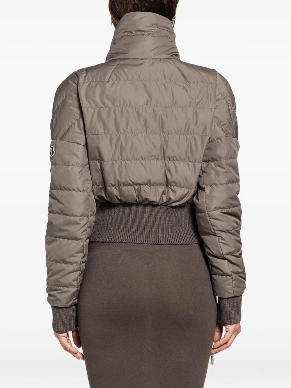 Rick Owens x Moncler quilted cropped jacket Bruin