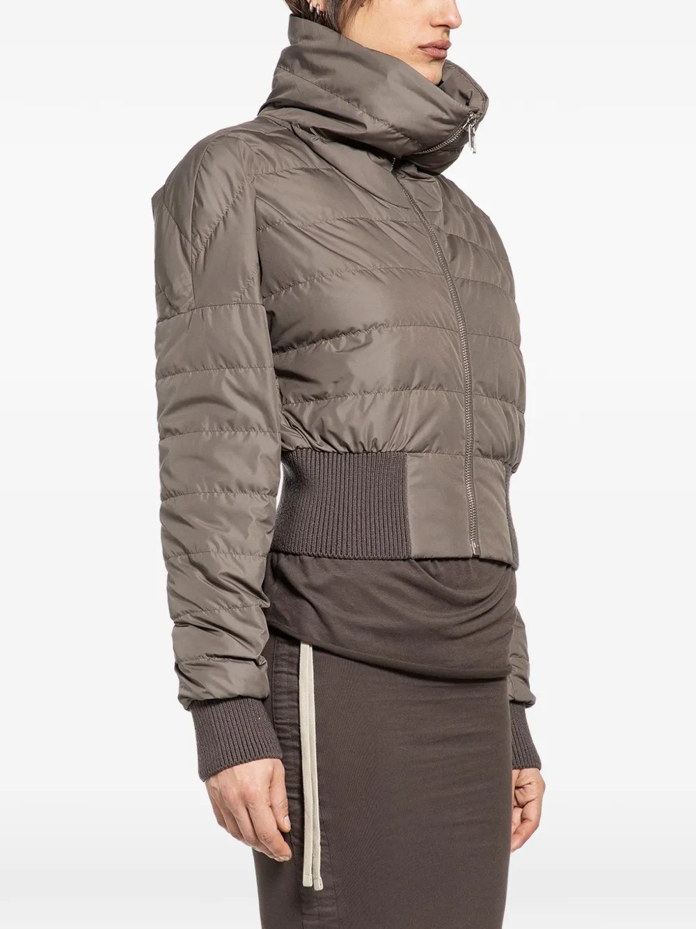 Rick Owens x Moncler quilted cropped jacket Bruin