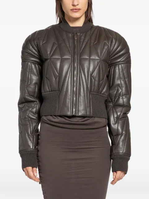 Rick Owens Geocamo quilted leather jacket
