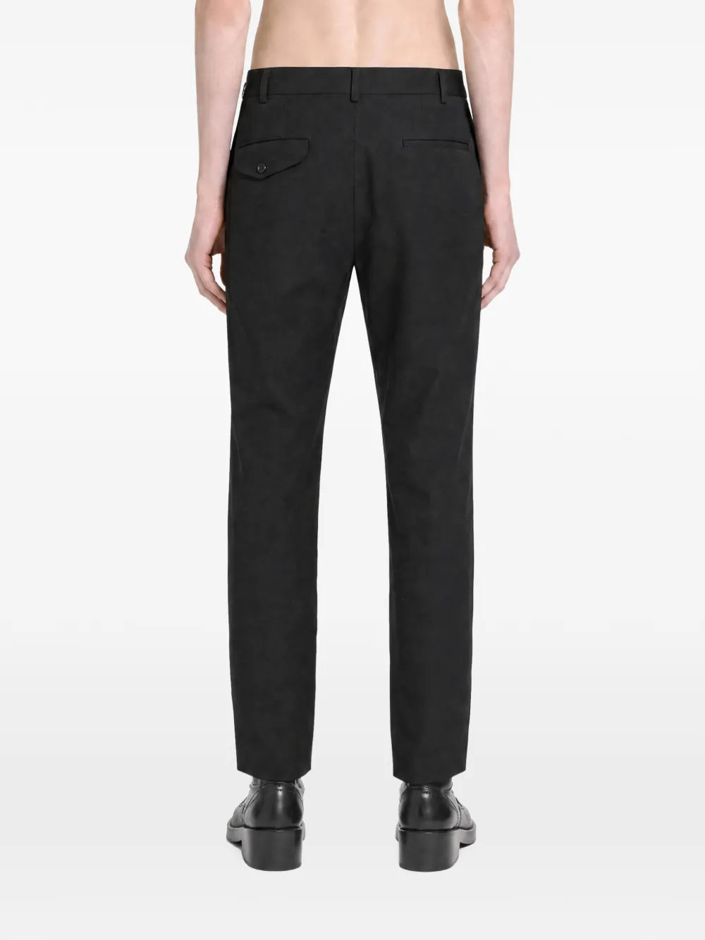 Comme des Garçons Homme Plus cut-out skinny-fit trousers Zwart