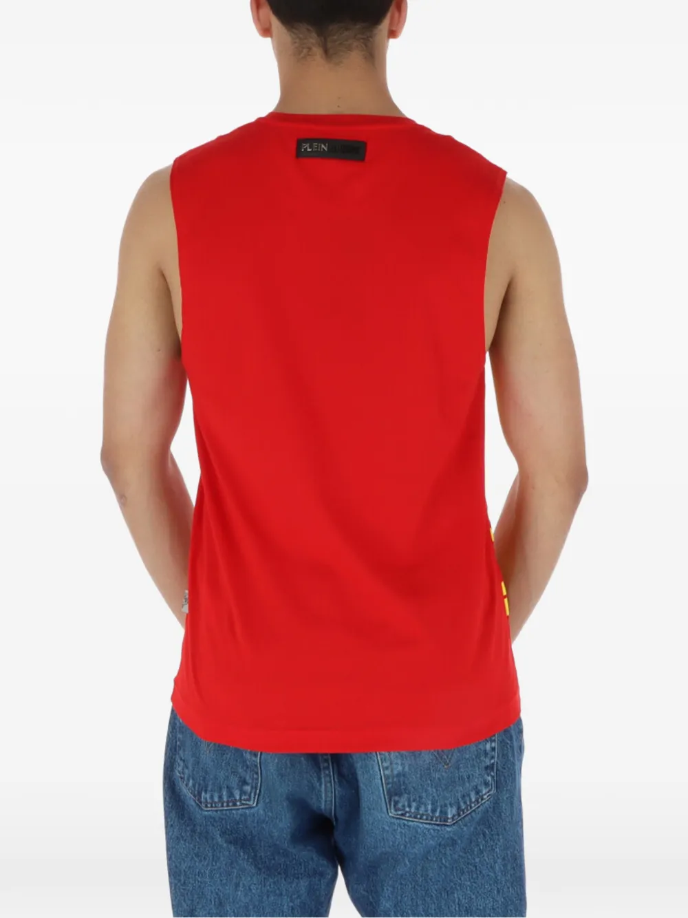 Plein Sport logo-print tank top Rood