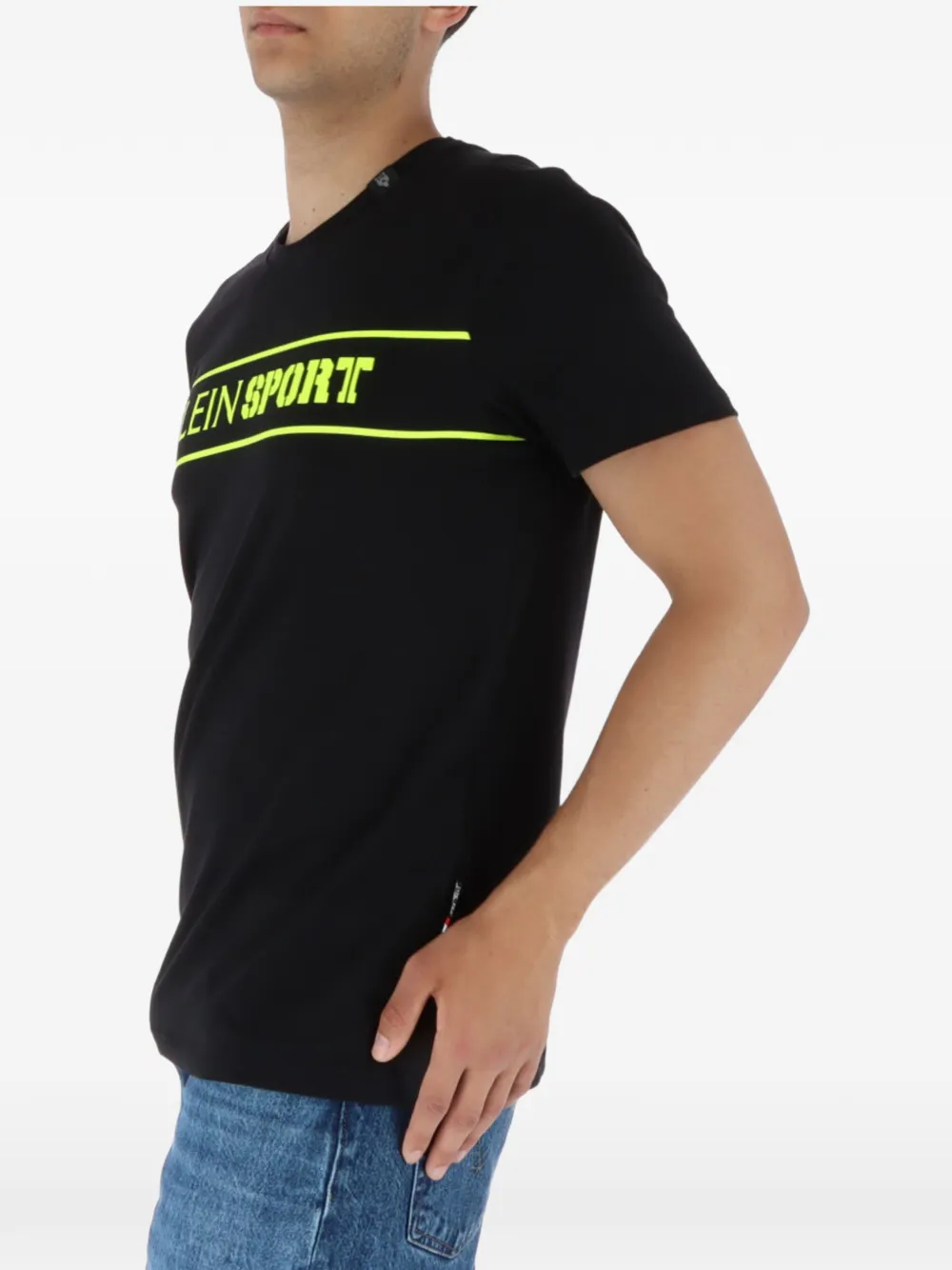 Plein Sport logo-print T-shirt Zwart