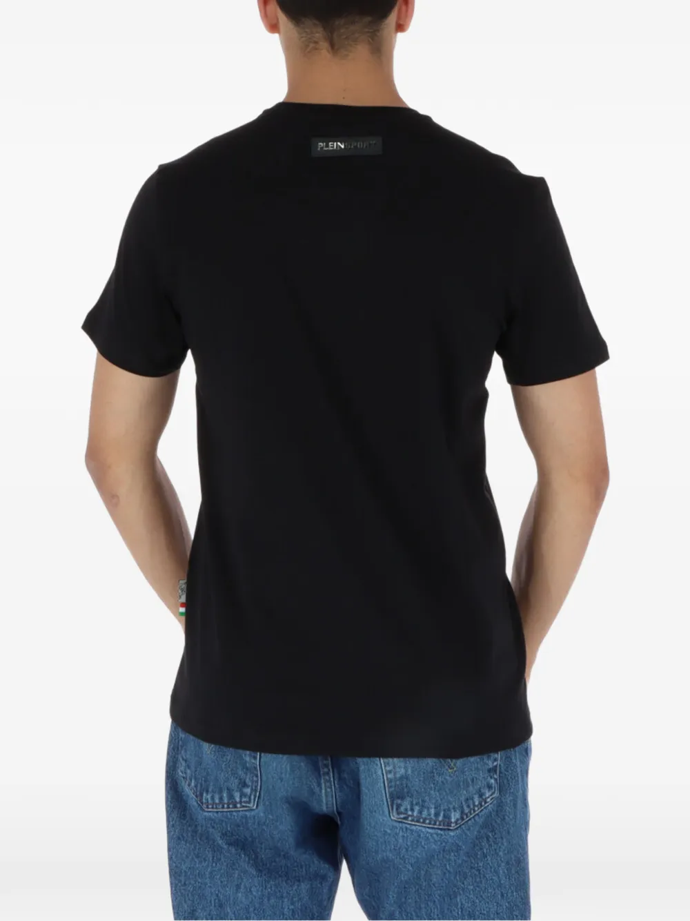 Plein Sport logo-print T-shirt Zwart