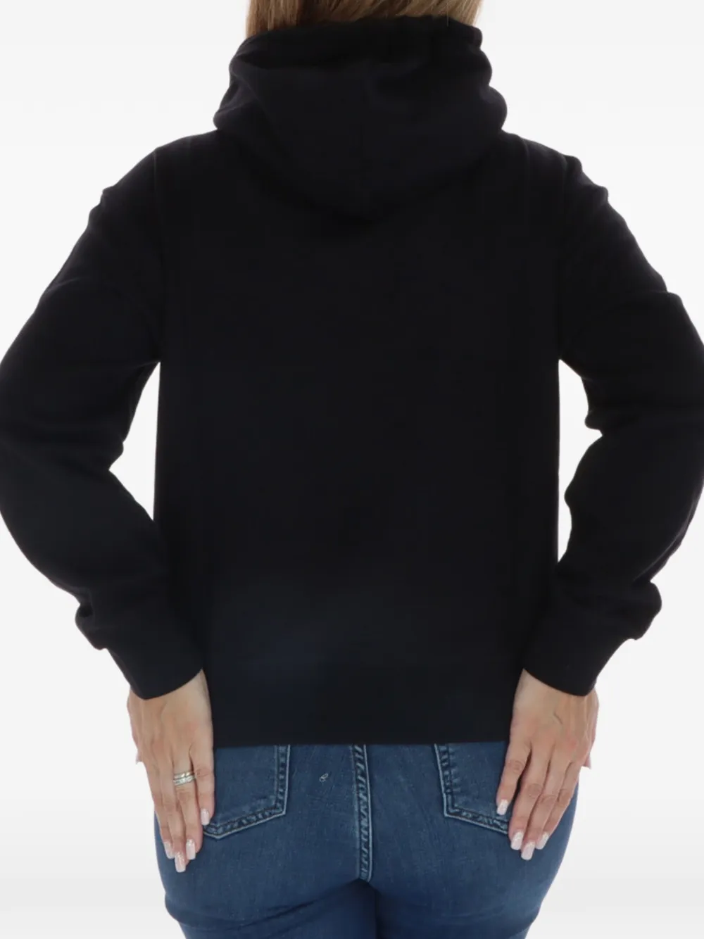 Champion Reverse Weave logo-print hoodie Zwart