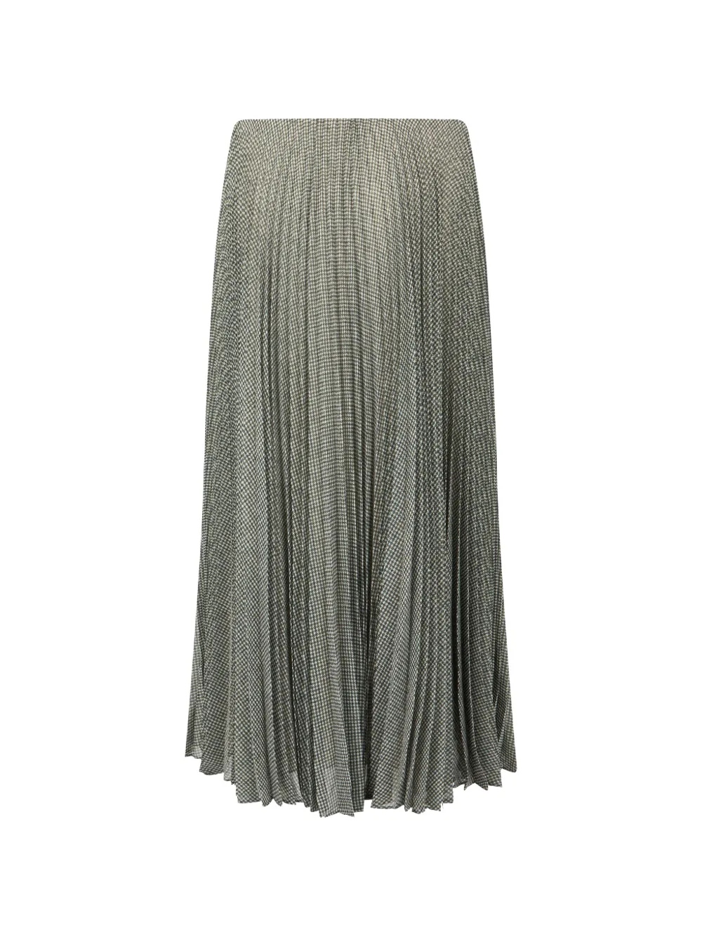 Vince houndstooth-print pleated midi skirt Grijs