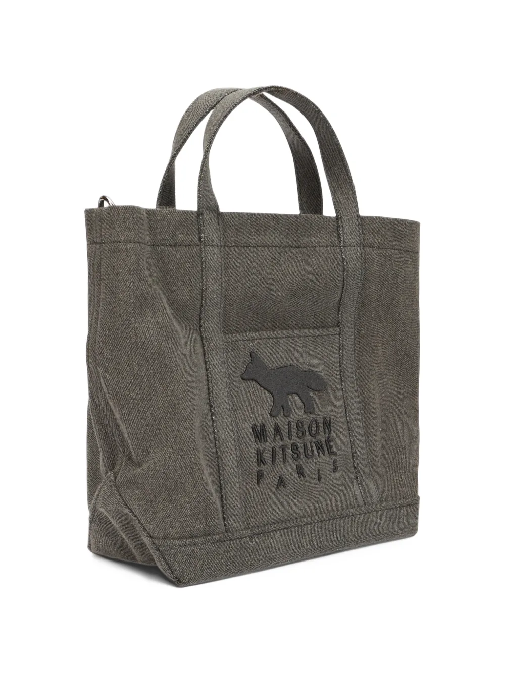 Maison Kitsuné Profile Fox tote bag Grijs