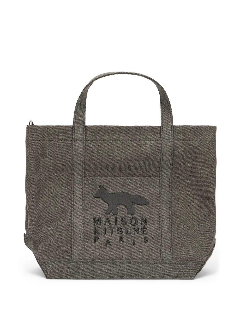 Maison Kitsuné Profile Fox tote bag Grijs
