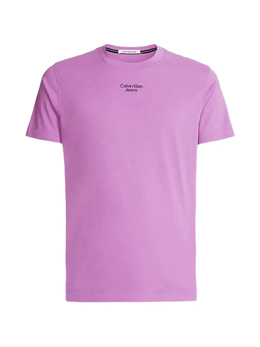 Calvin Klein Jeans logo-print crew-neck T-shirt Paars