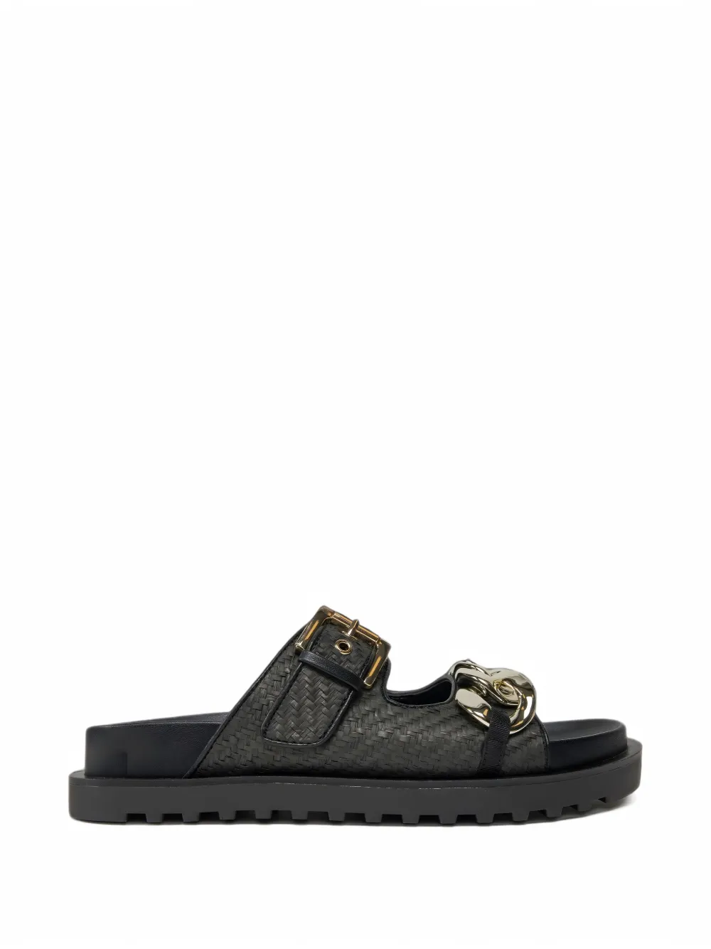 GUESS USA chain-link woven sandals - Schwarz