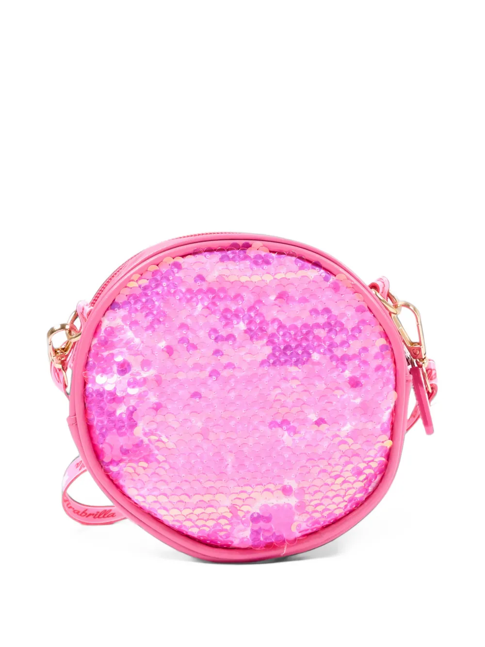 Girabrilla sequin-embellished heart-motif shoulder bag Roze