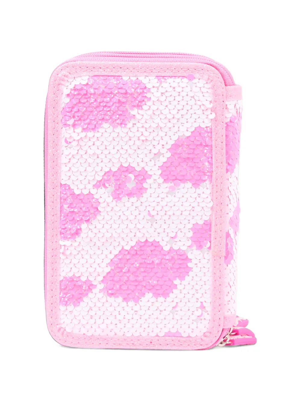 Girabrilla sequin-embellished pencil case Roze