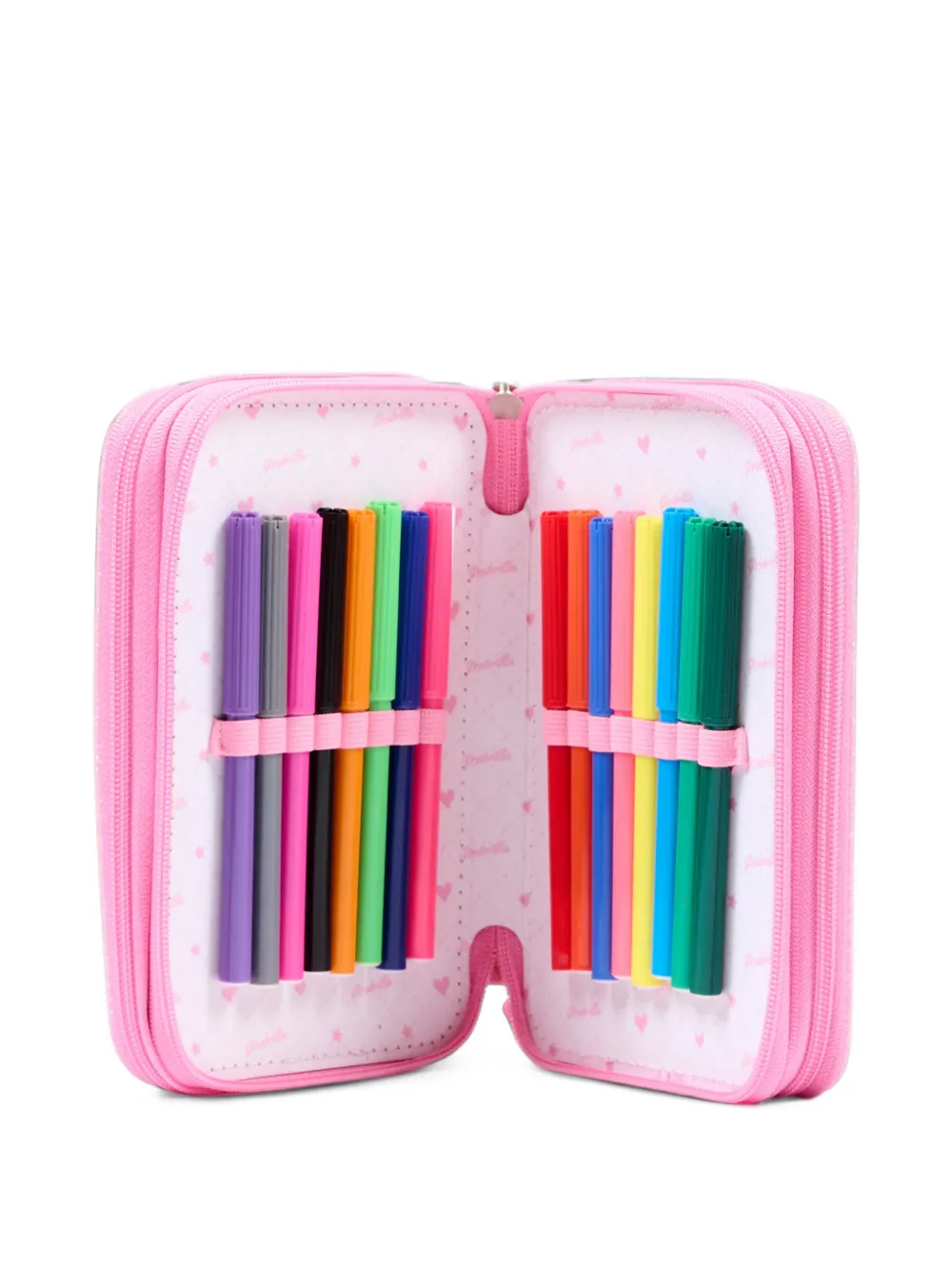Girabrilla sequin-embellished pencil case Roze