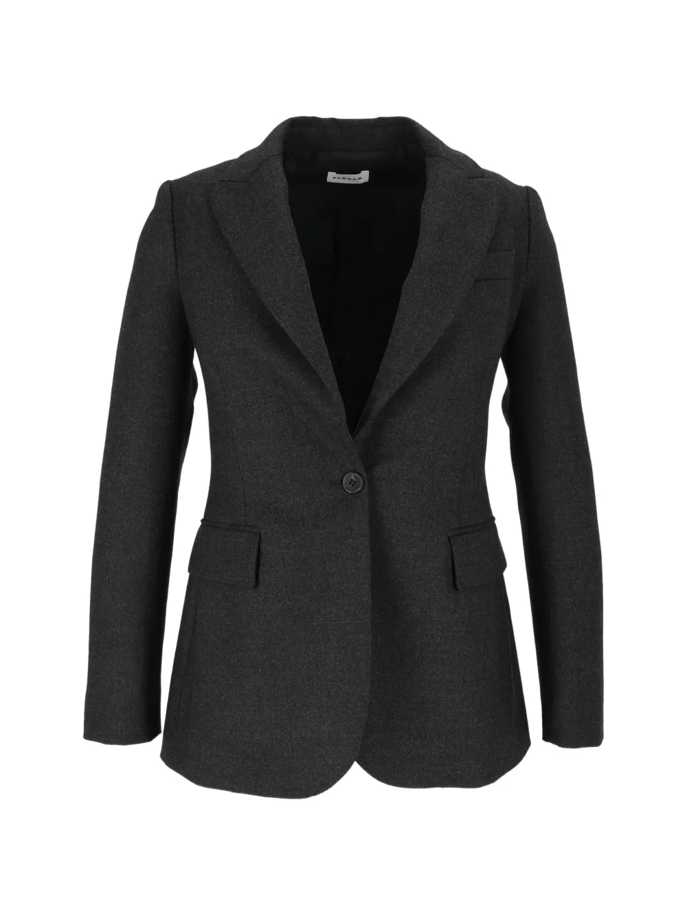 P.A.R.O.S.H. single-breasted notched-lapels blazer Grijs
