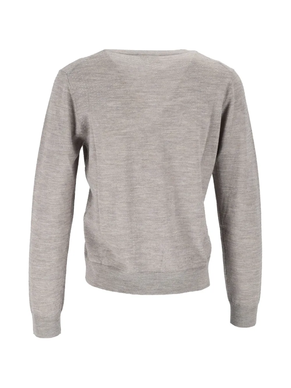 P.A.R.O.S.H. crystal-embellished wool sweater Grijs