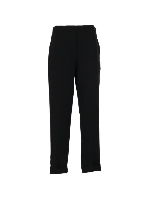 P.A.R.O.S.H. elasticated-waistband turned-up cuffs trousers