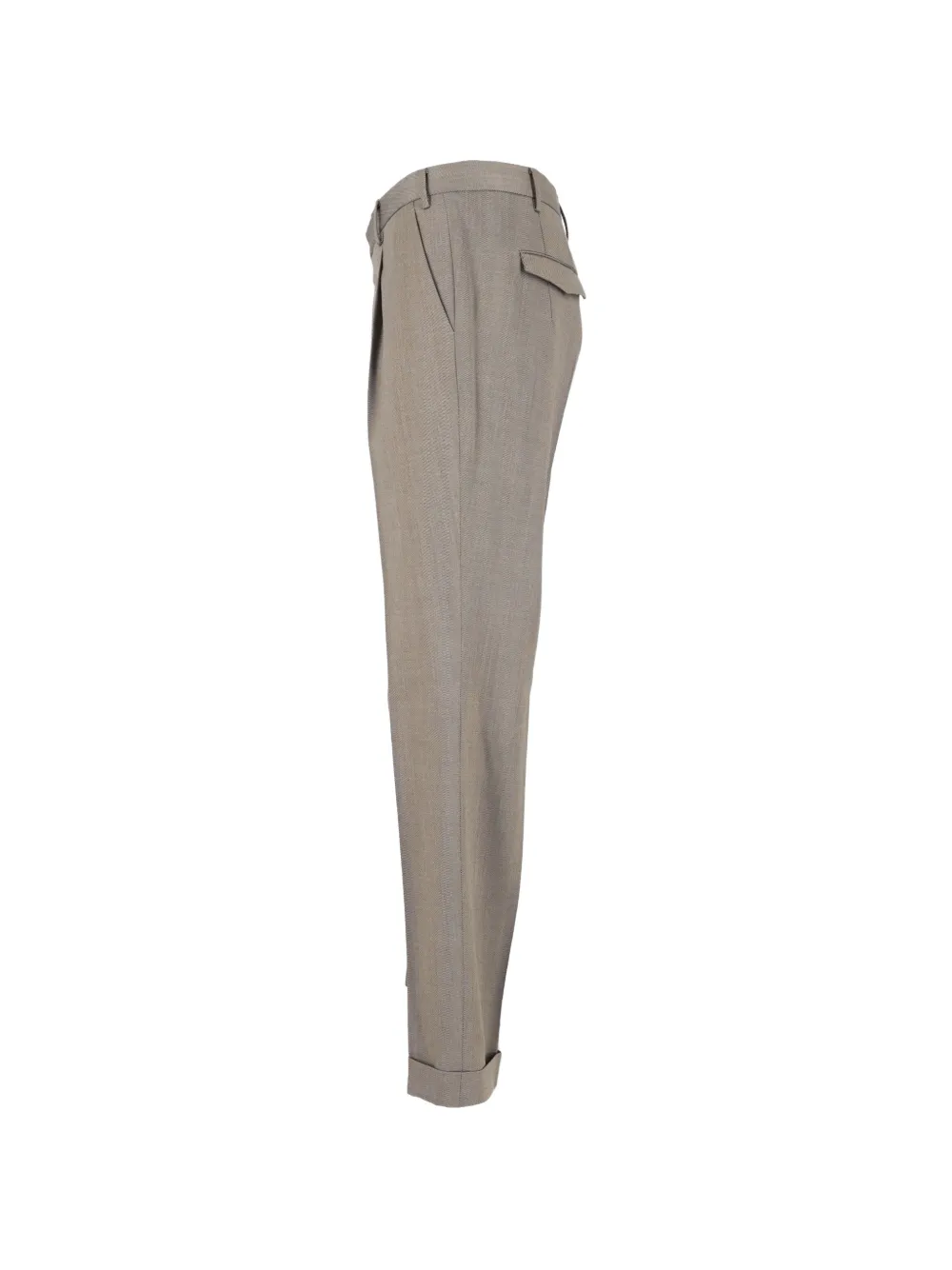 PT Torino Master pantalon met plooien Bruin
