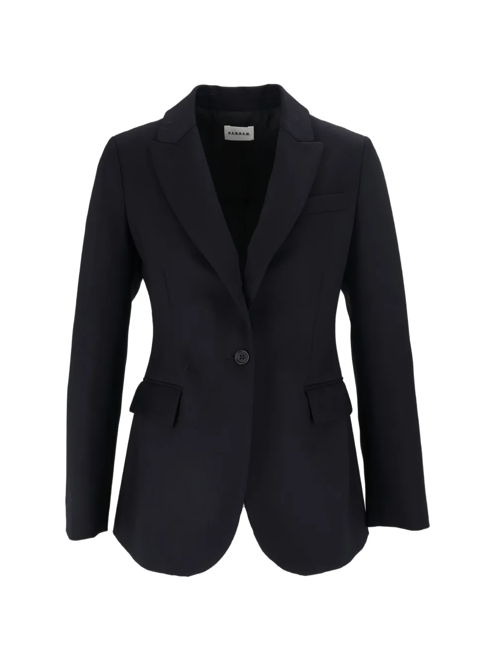 P.A.R.O.S.H. single-breasted notched-lapels blazer Blauw