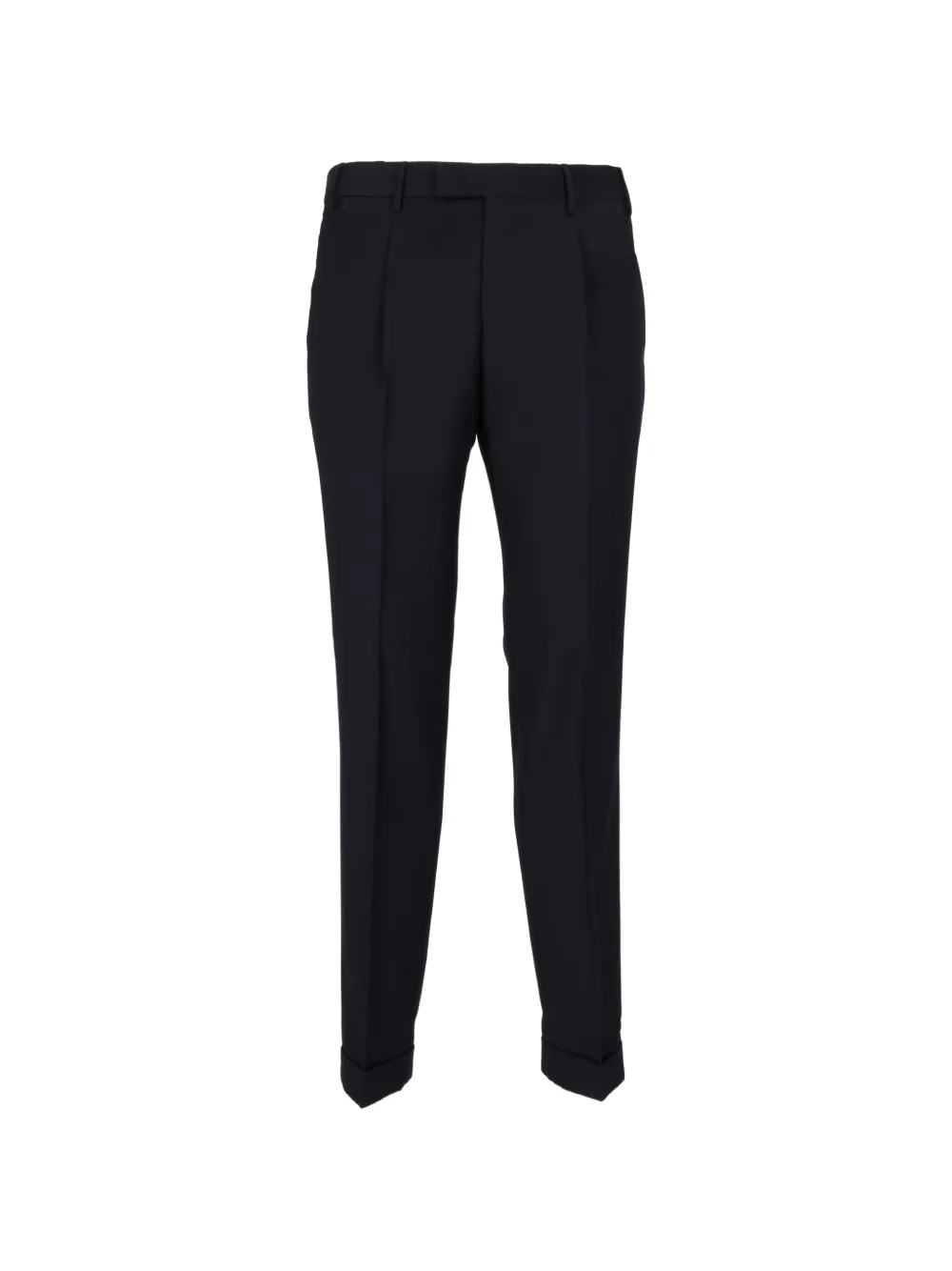 PT Torino pleated turn-up trousers Zwart