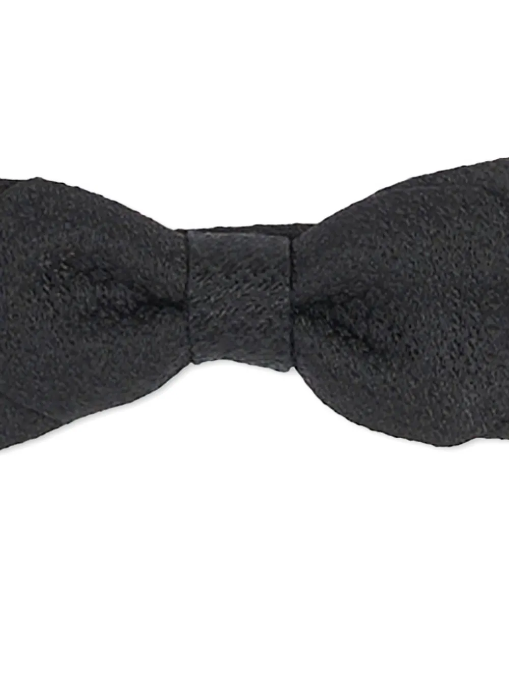 Sergio Carignani textured silk bow tie Zwart