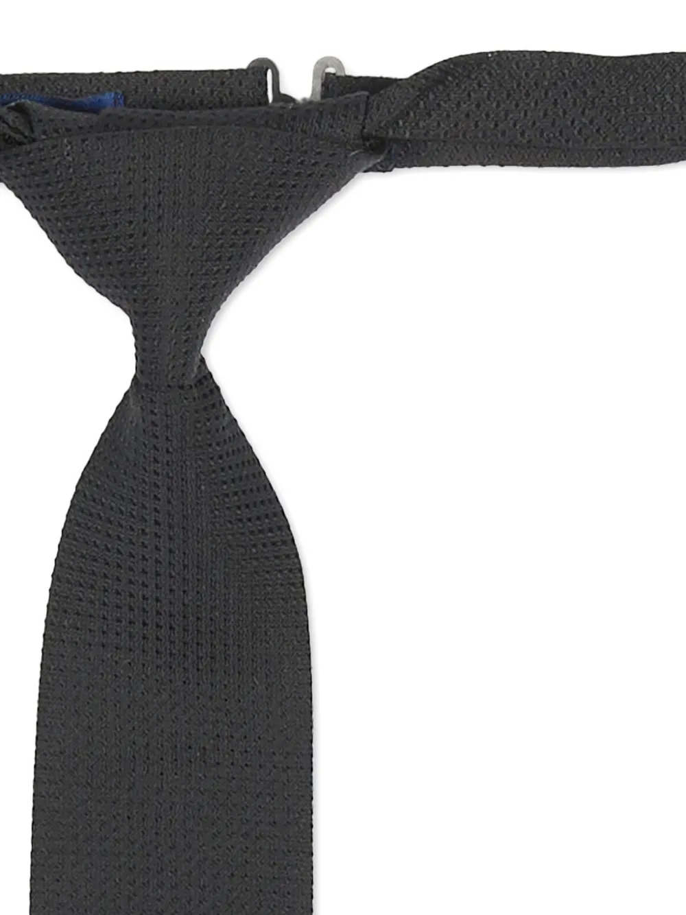 Sergio Carignani pre-tied silk tie Zwart