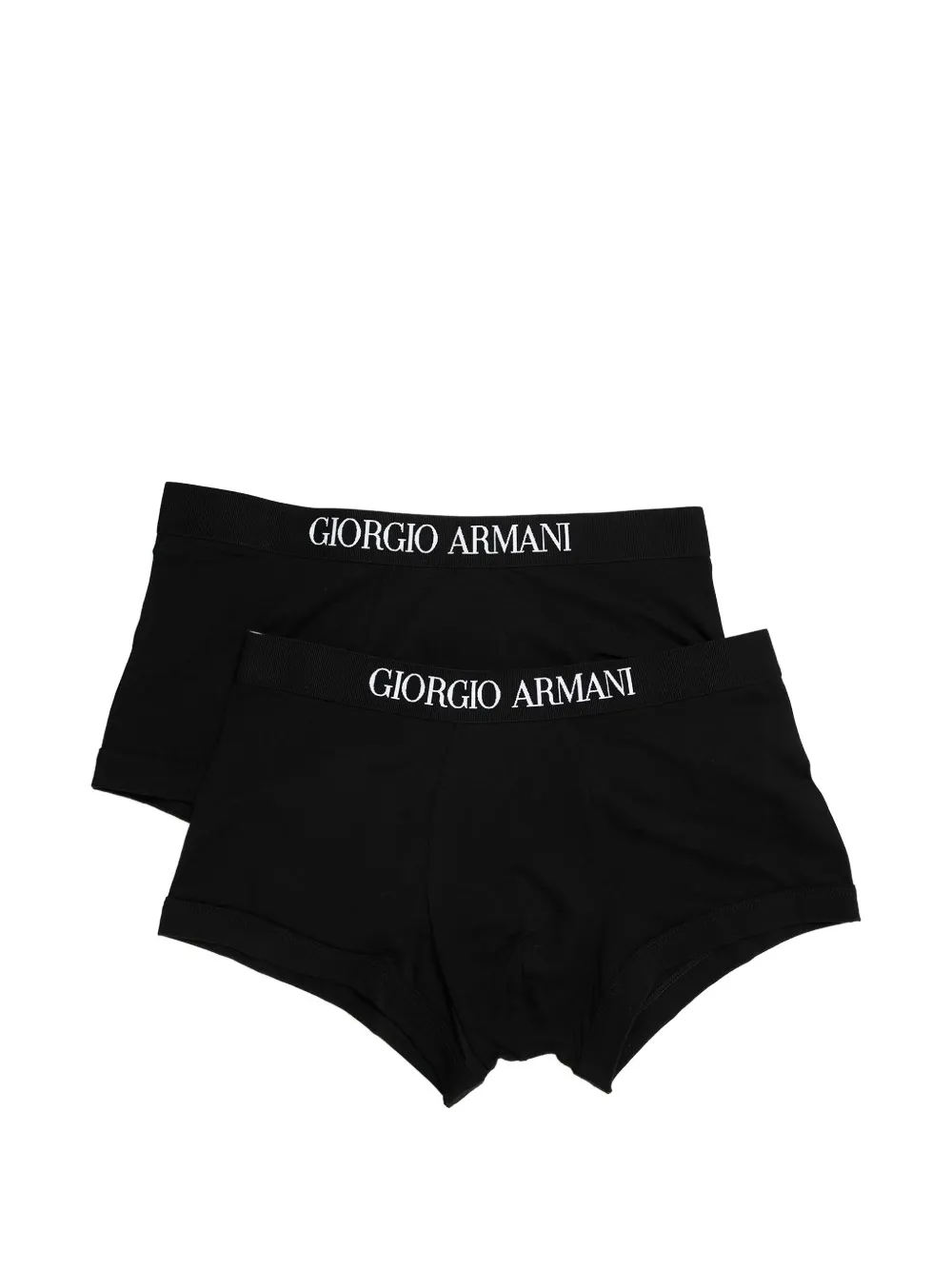 Giorgio Armani logo-waistband boxers pack (pack of two) - Schwarz