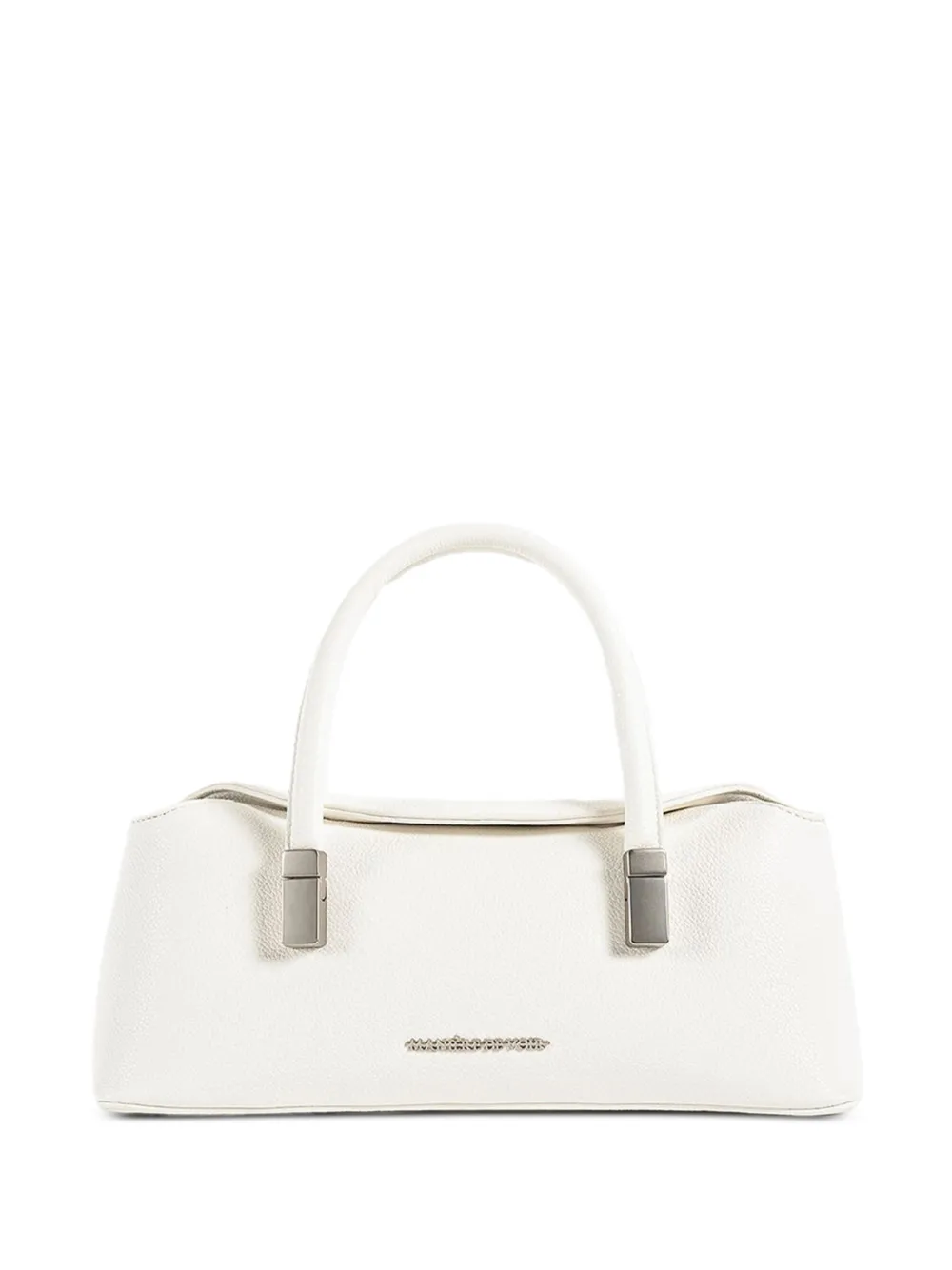 Manière De Voir Annelise in white pebbled leather bag - Bianco