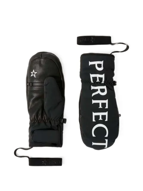 Perfect Moment logo-print mittens