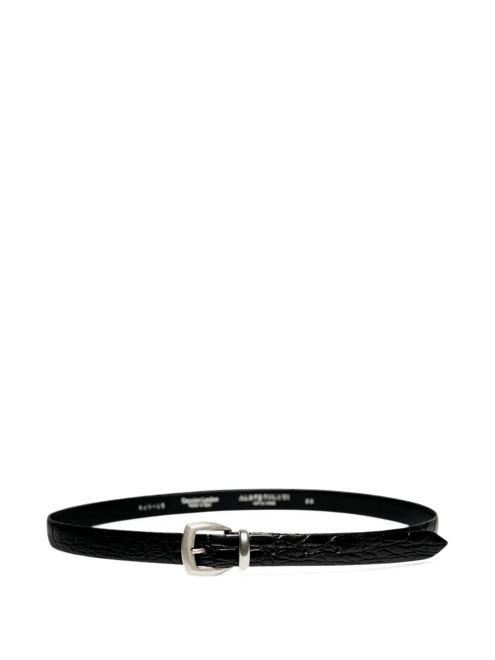 ALBERTO LUTI croc-effect leather belt - Nero