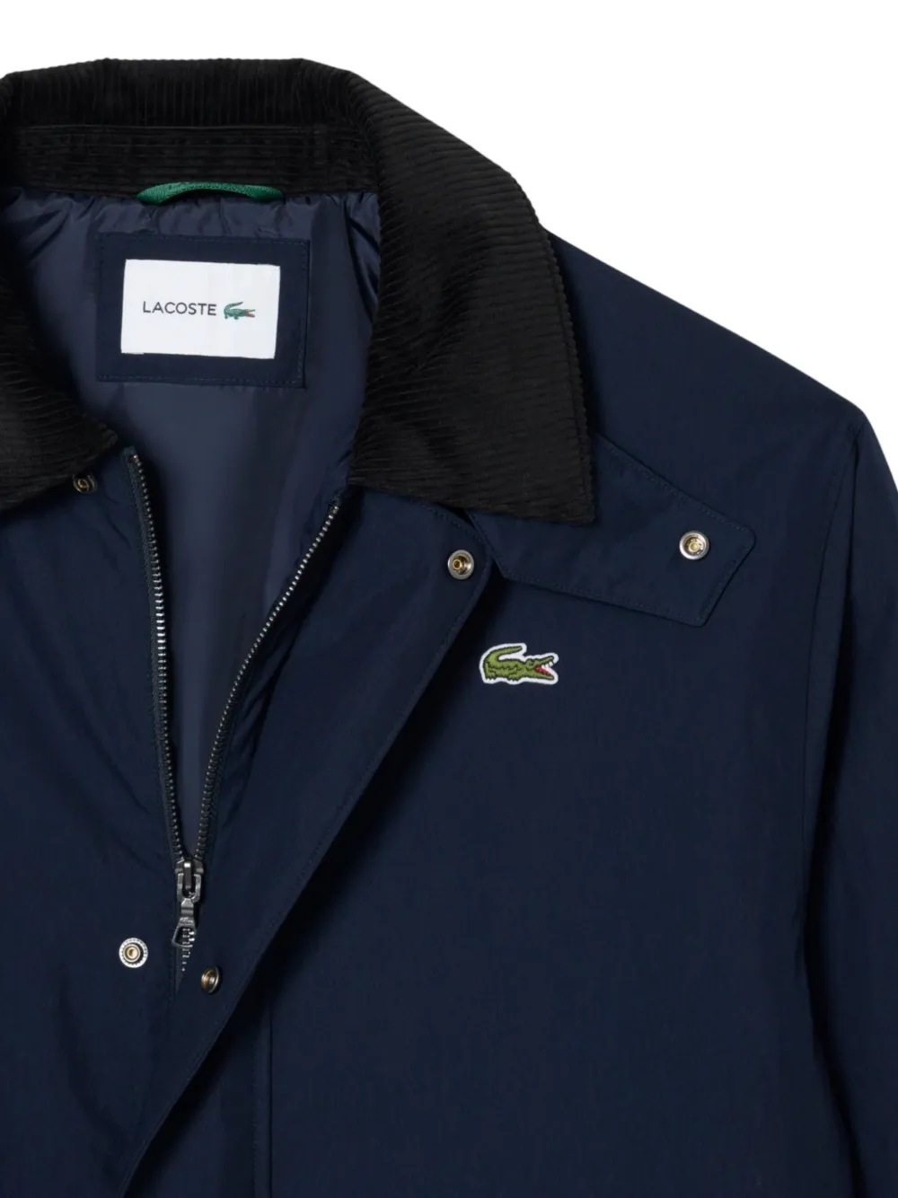 Lacoste corduroy collar cotton jacket Blauw