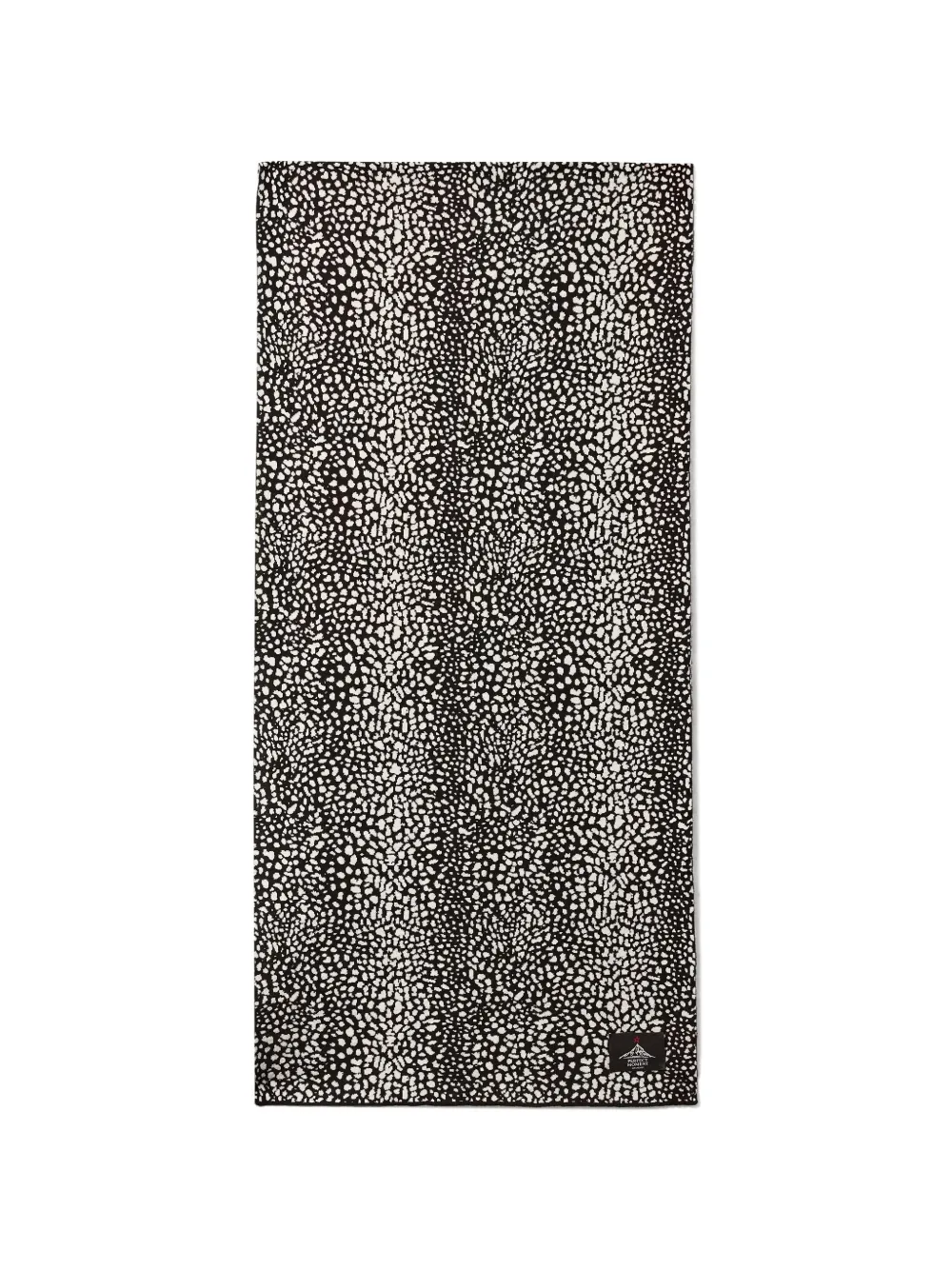 Perfect Moment wool jacquard leopard scarf - Nero