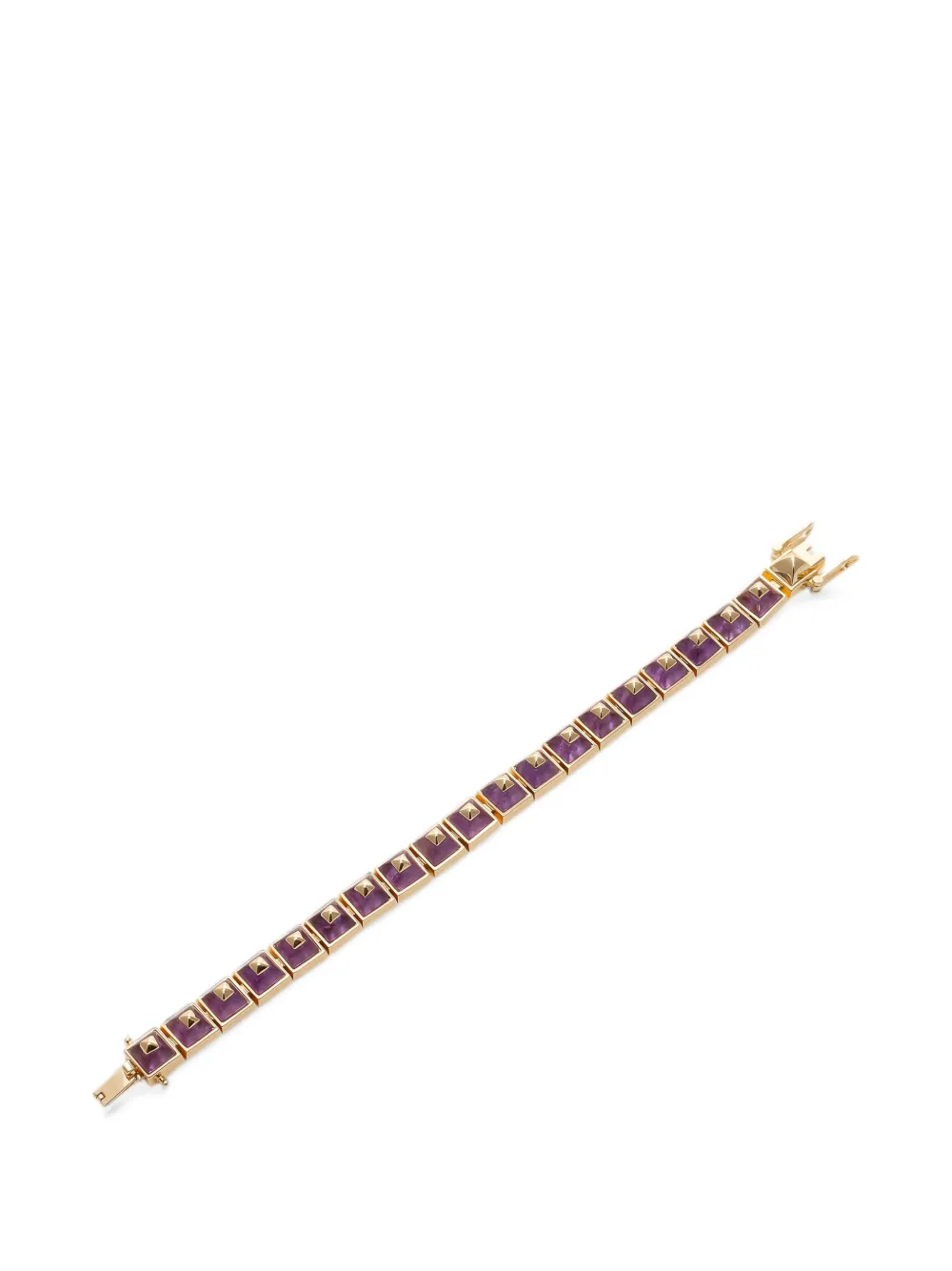 Eddie Borgo Sugarloaf Pyramid amethyst bracelet - Oro