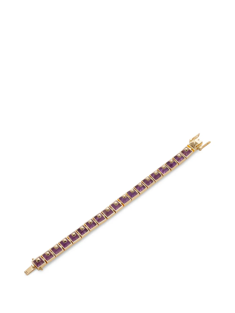 Eddie Borgo Sugarloaf Pyramid amethyst bracelet - Oro