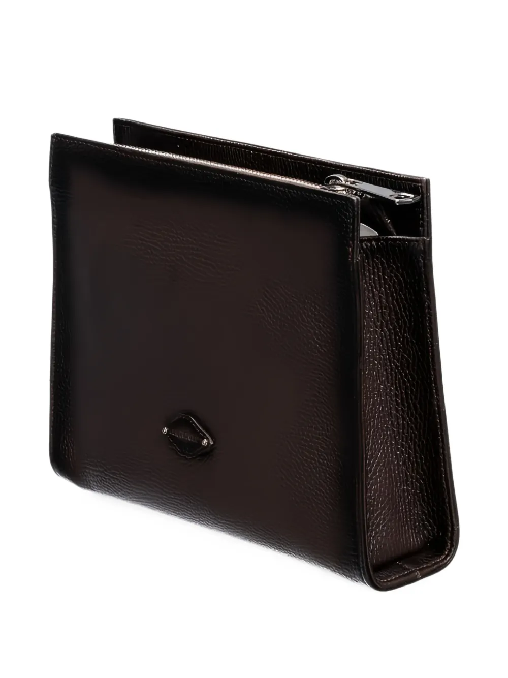 ALBERTO LUTI leather clutch bag Bruin