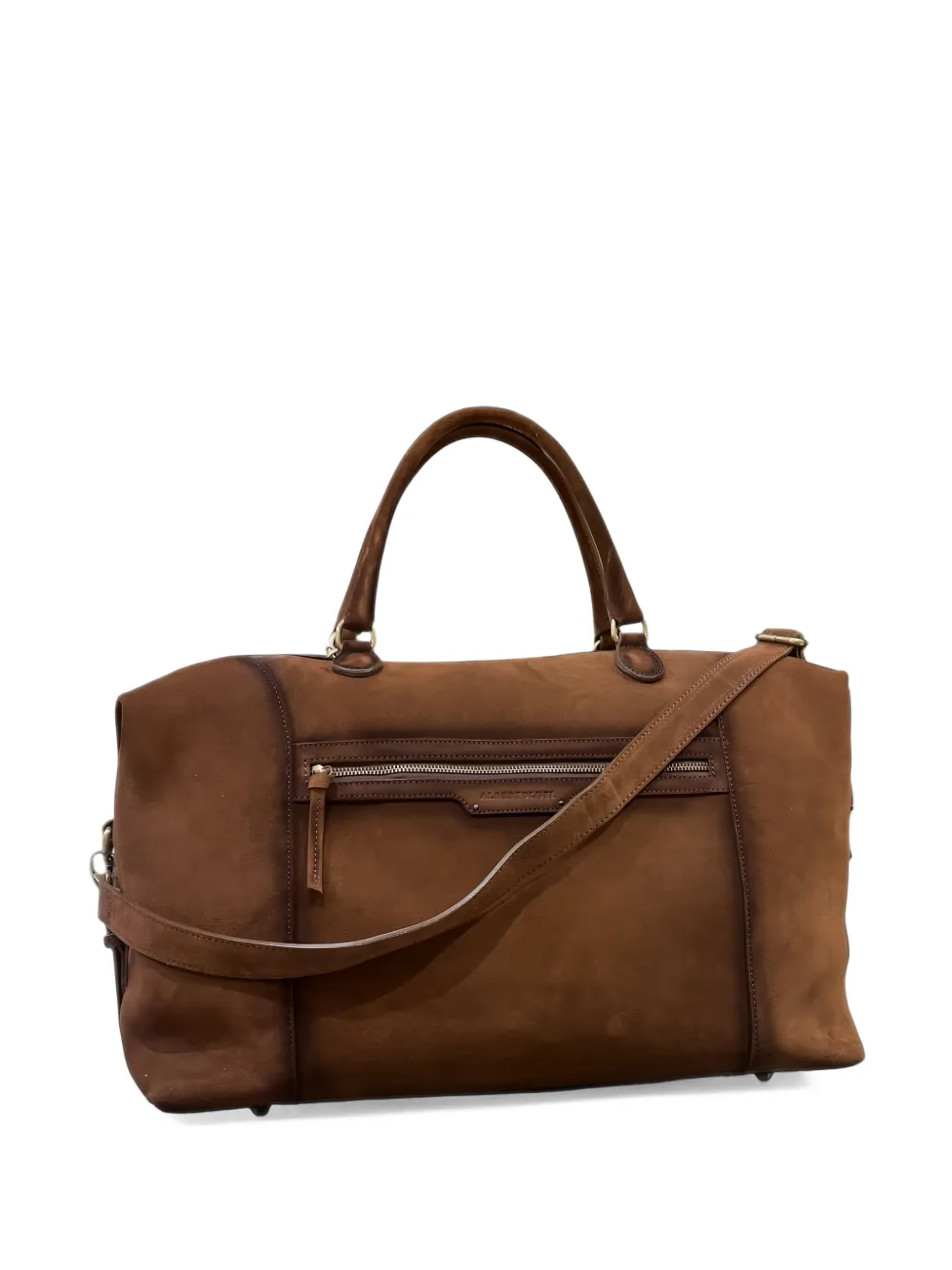ALBERTO LUTI suede holdall bag - Marrone