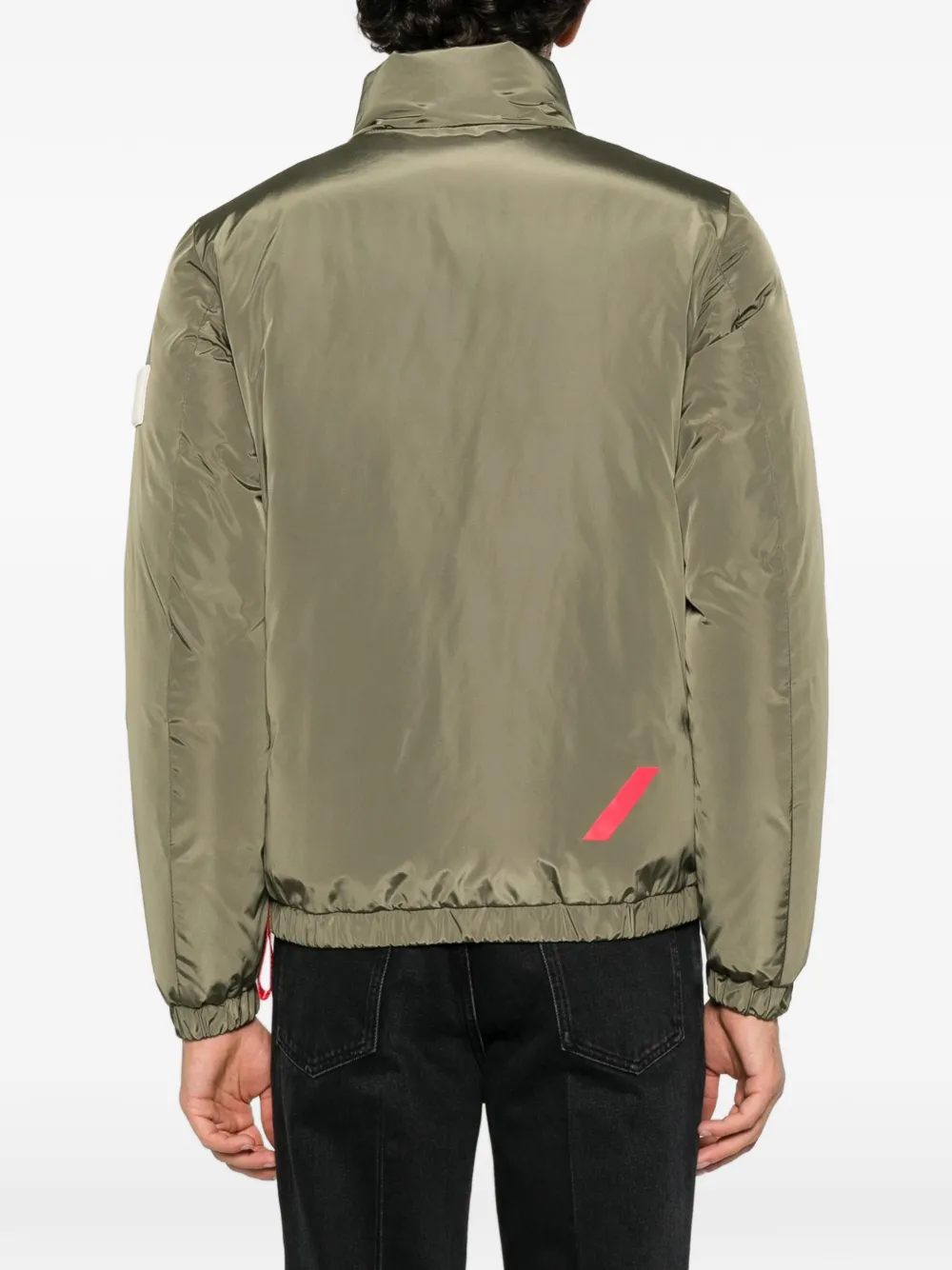PIQUADRO Aero logo-patch zip-up jacket Groen