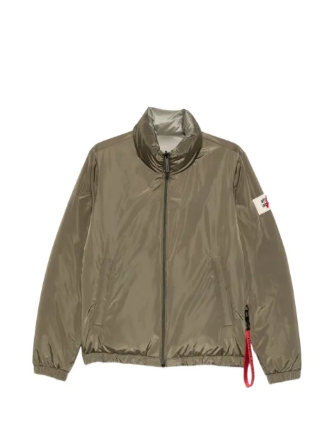 PIQUADRO logo-patch zip-up jacket