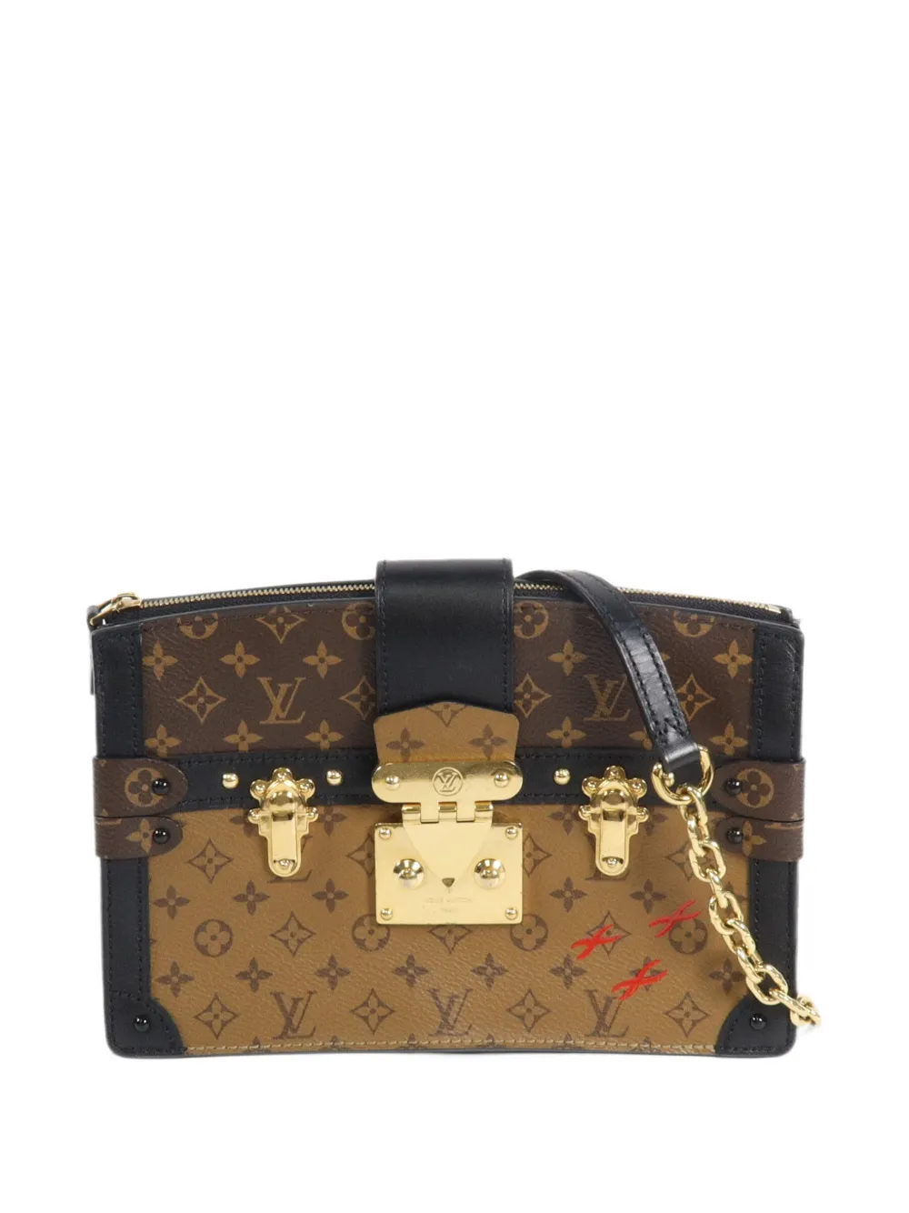 Louis Vuitton Pre-Owned monogram Trunk clutch bag - Marrone