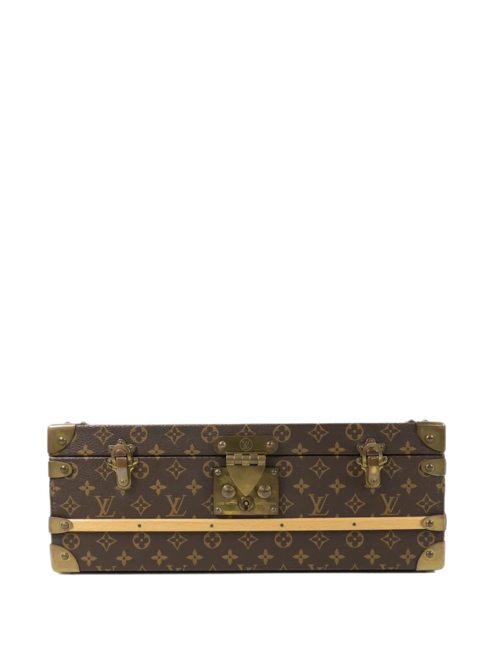 Louis Vuitton Pre-Owned Monogram Malle Fleurs travel case - Braun