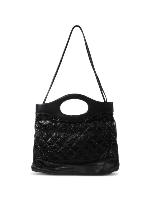 CHANEL Pre-Owned bolsa de mano CHANEL 31 grande capitonada con cierre giratorio