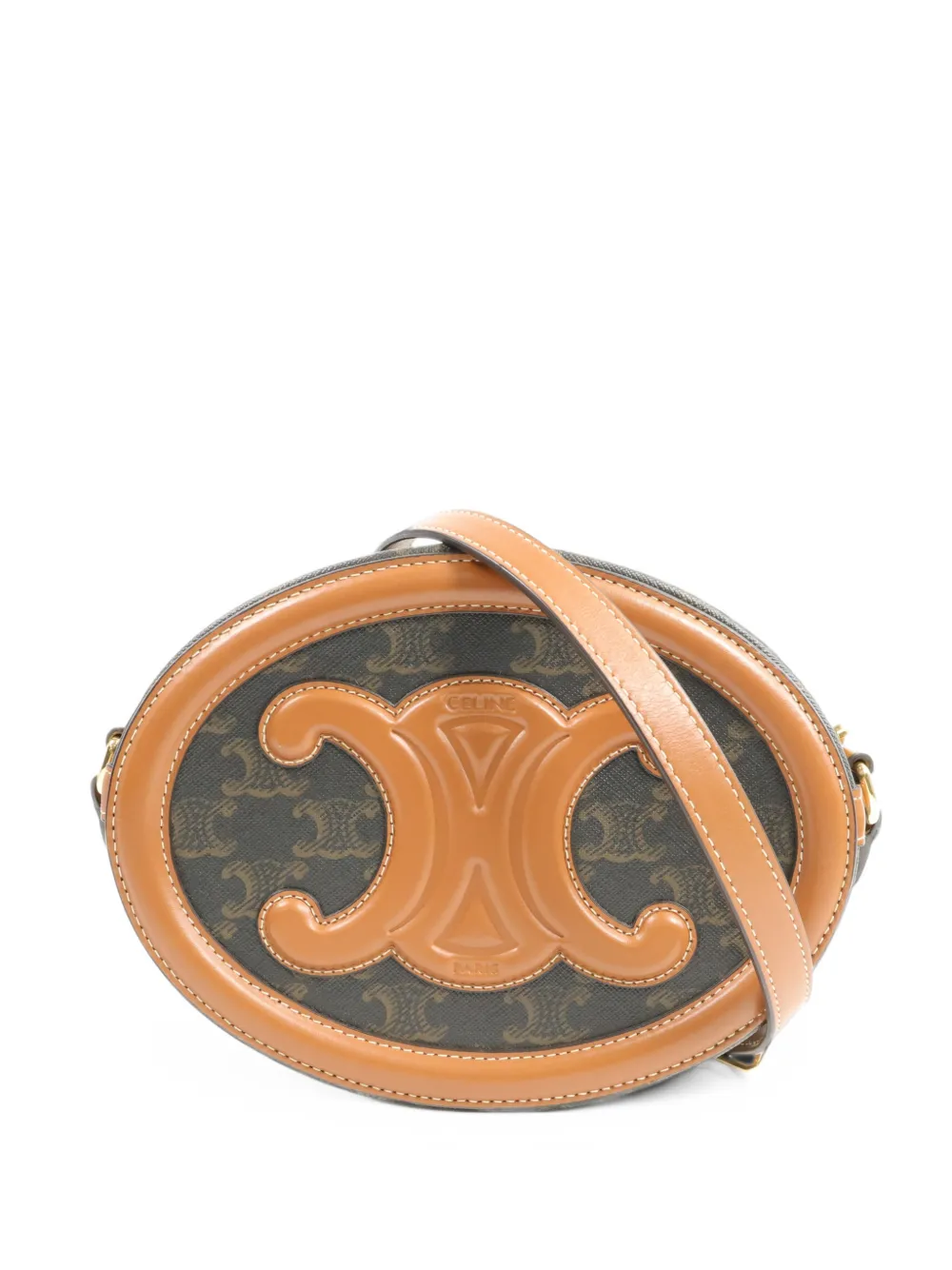 Celine Pre-Owned Cuir Triomphe shoulder bag - Braun