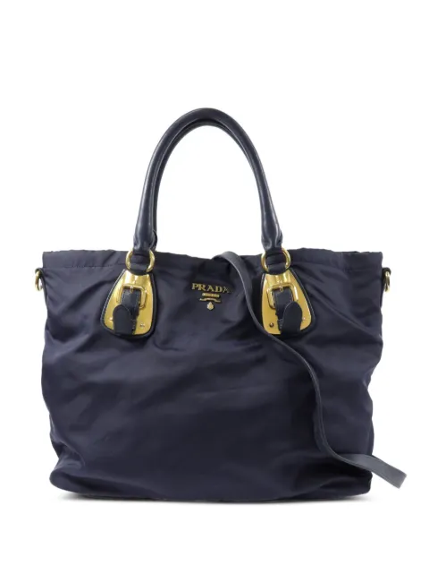 Prada Pre-Owned buckle-detail tote bag