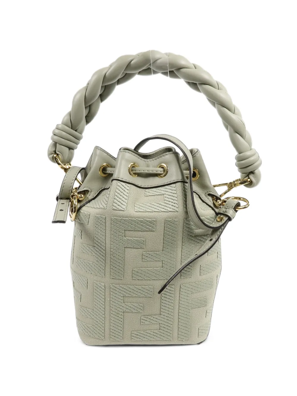 Fendi Pre-Owned Mon Tresor braided bucket bag - Grün