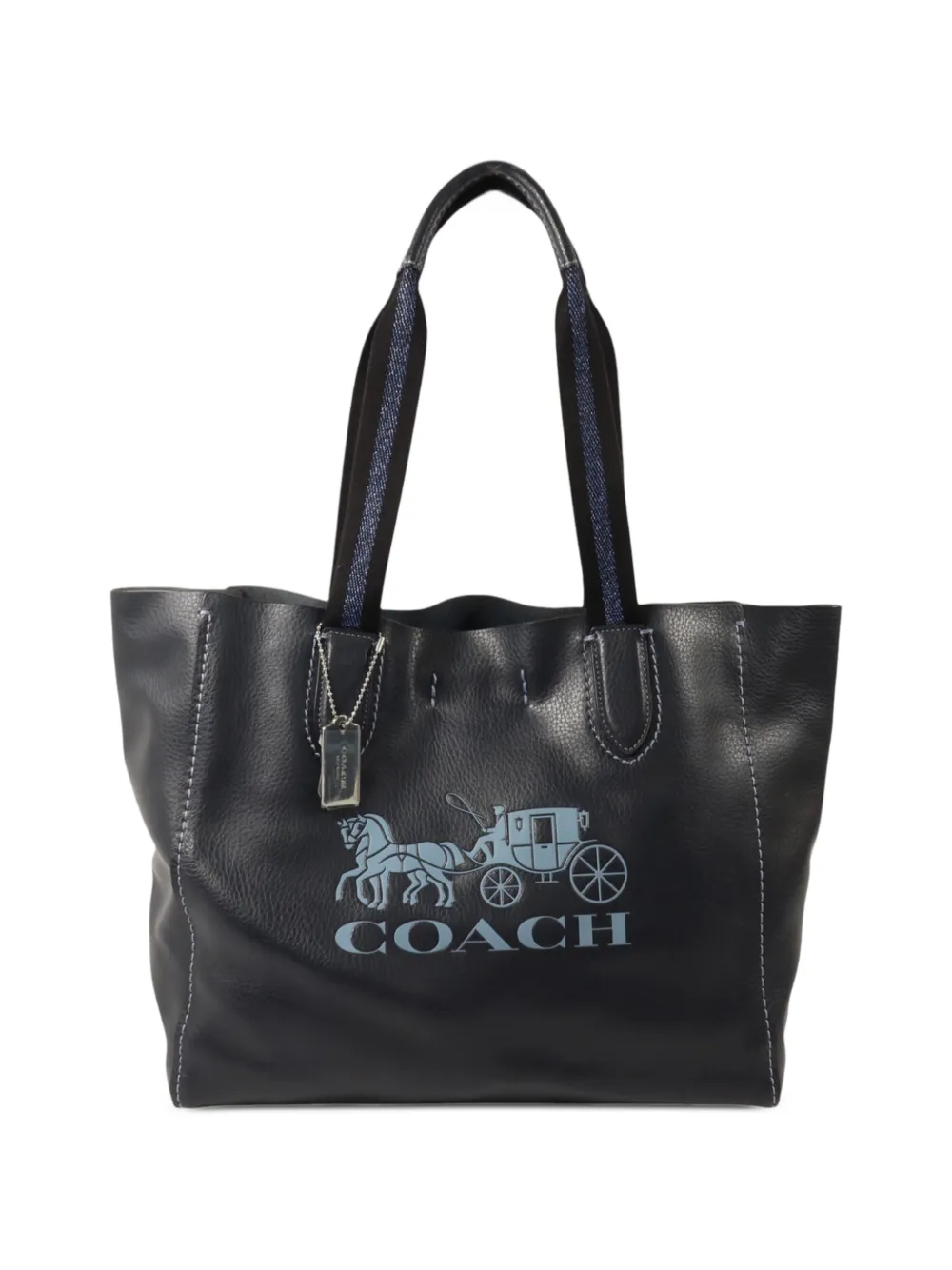 Coach Vintage Derby Horse and Carriage leather tote bag - Bleu Coach Vintage Derby Horse and Carriage leather tote bag - Bleu