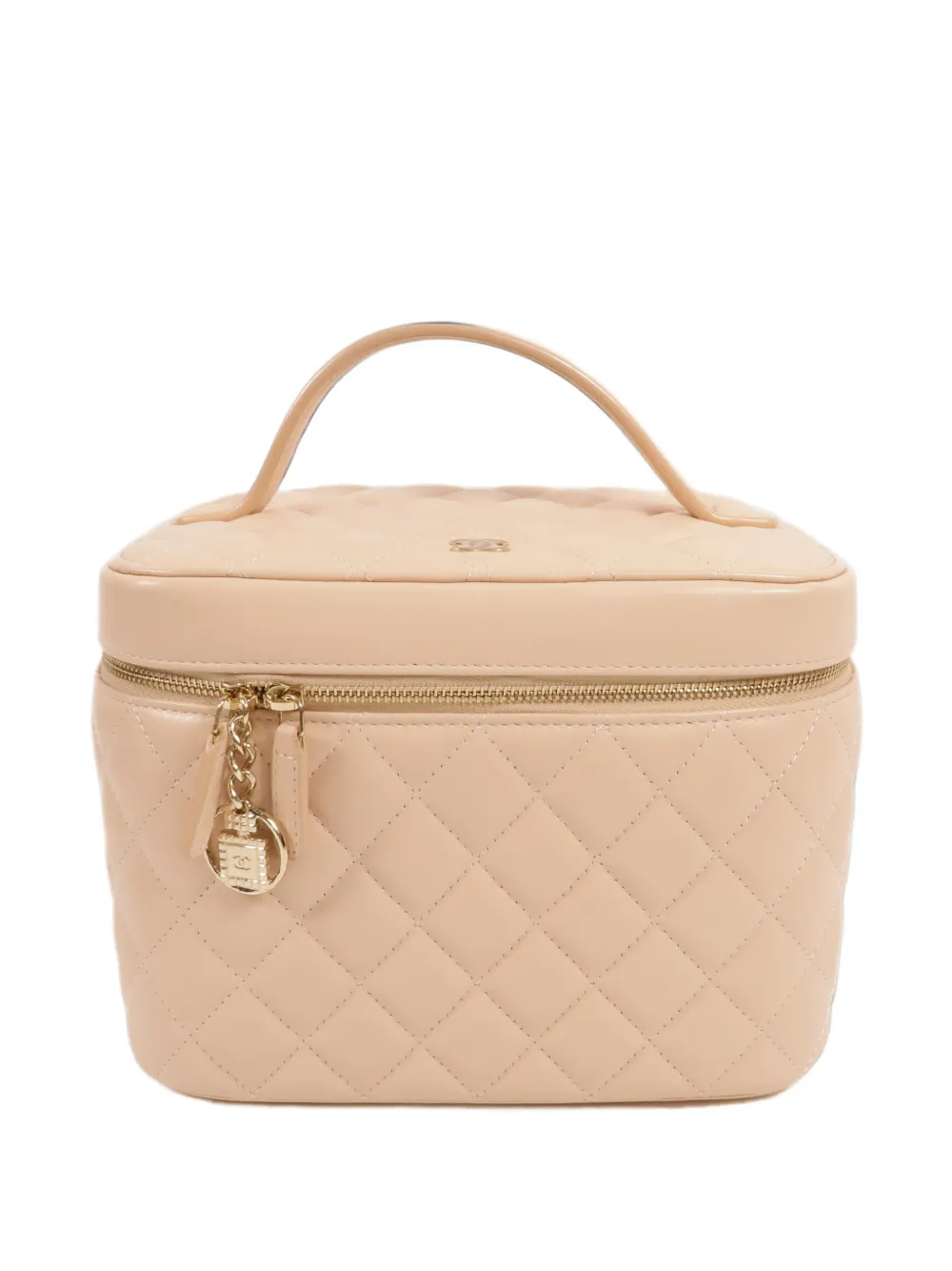 CHANEL Pre-Owned CC quilted vanity case tote bag - Toni neutri