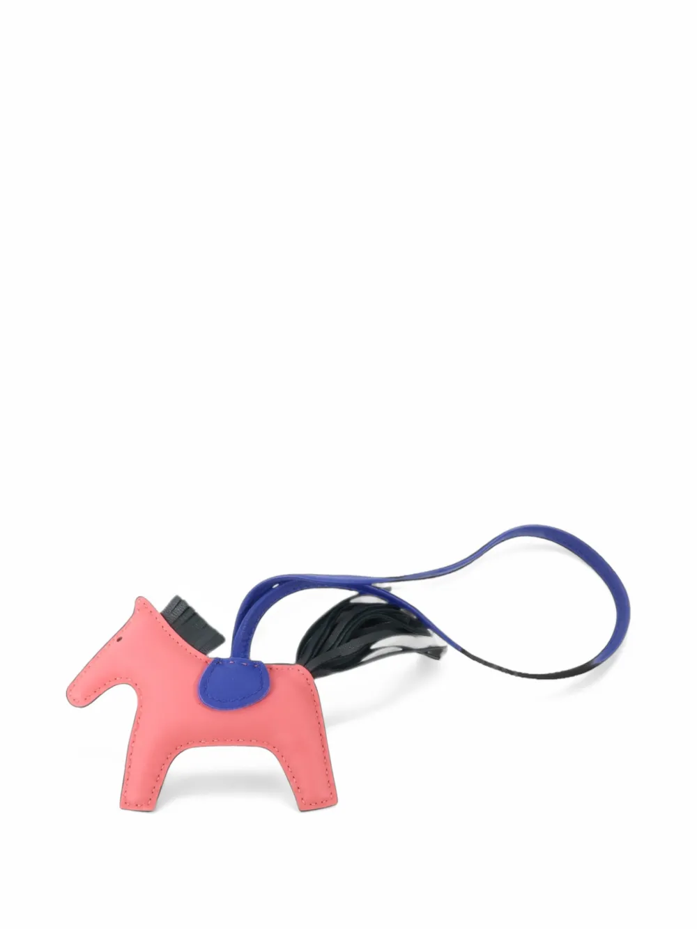 Pre-owned Hermes 2017 Pm Rodeo Milo Bag Charm In Pink
